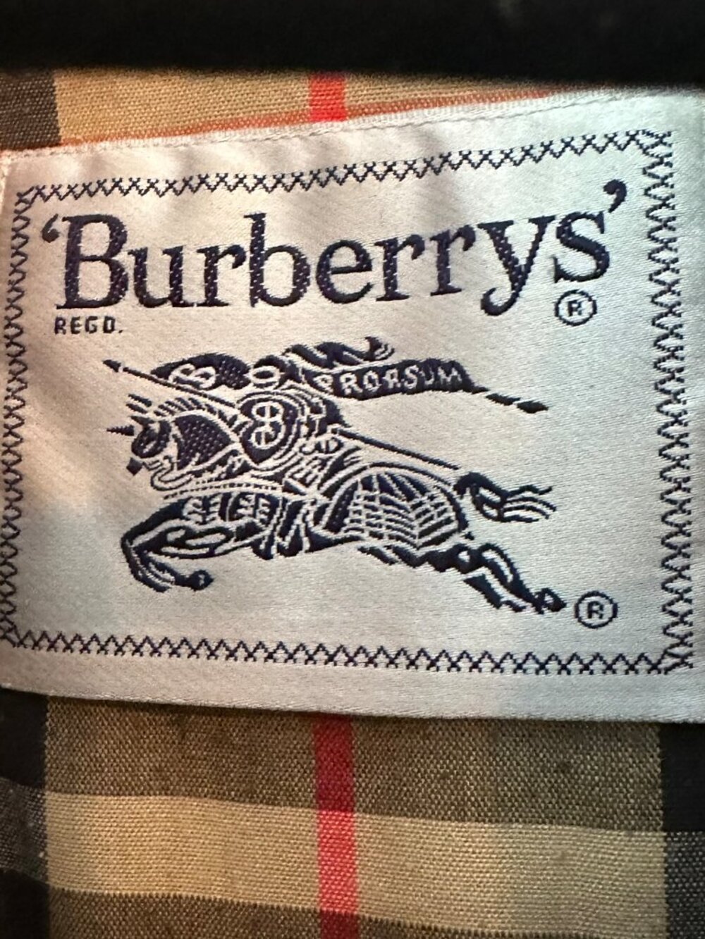 ✨ Vintage Burberrys Quilted Jacket Nova Check Camel Coat Made in Spain Large ✨ - Picture 7 of 9